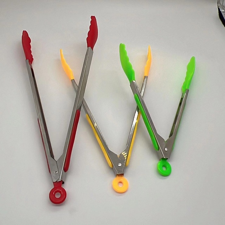 尼龙食物夹12寸厨房用品火锅防烫防滑食品袋不锈钢蛋糕食品夹