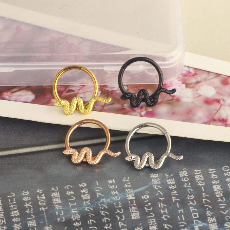 Labret piercing jewelry detail image
