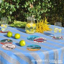 餐廳圓形吸水紙杯墊酒吧啤酒杯墊可回收一次性紙杯墊軟木杯墊