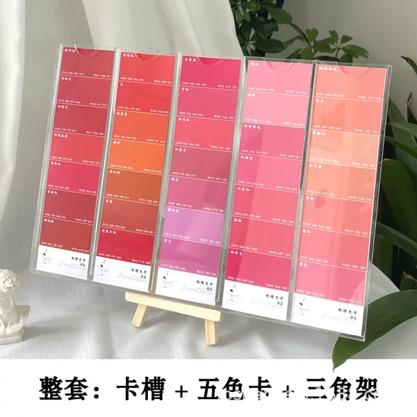 Tattoo Artist Training Acrylic Color Selection Board Customer Color Selection Board Lip Tattoo Promotion Display Board Lip Tattoo Color Storage Box