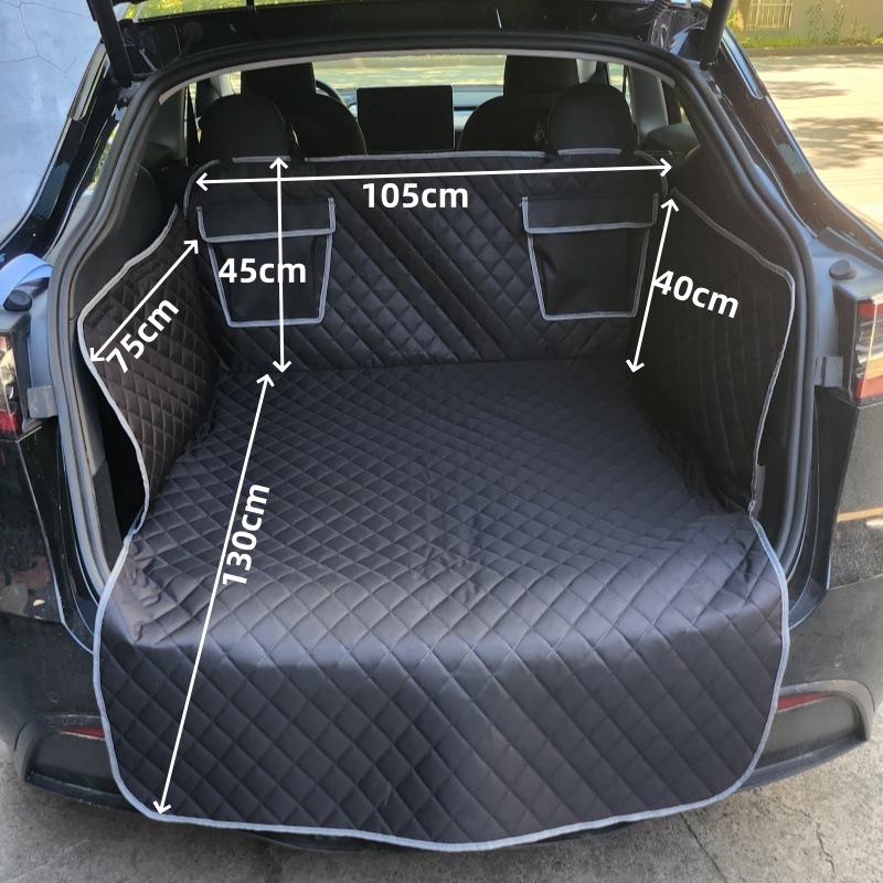 Cojín de carro para mascotas protector de baúl para asiento de mascotas impermeable a prueba de suciedad para viajes de automóviles para mascotas
