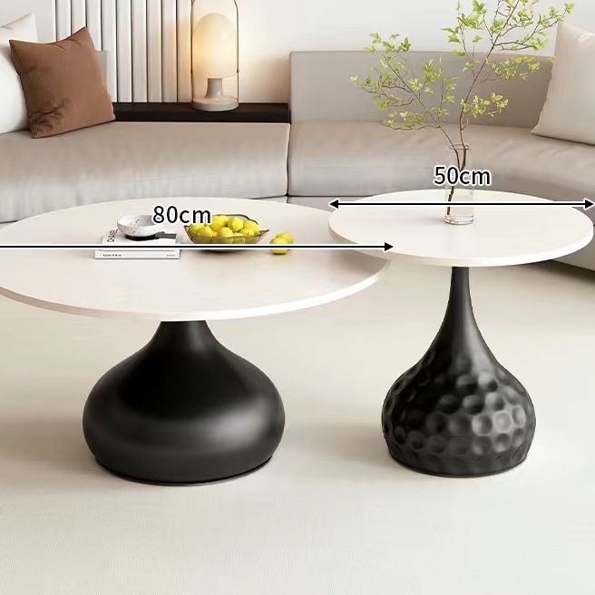 블랙 베이스 - 라이트 럭셔리 화이트 데스크탑 50+80 조합