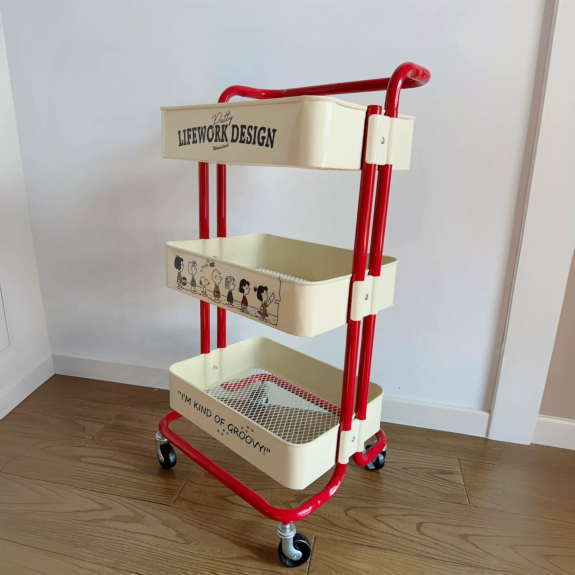Cart for home use, storage system, bookshelf, internet celebrity