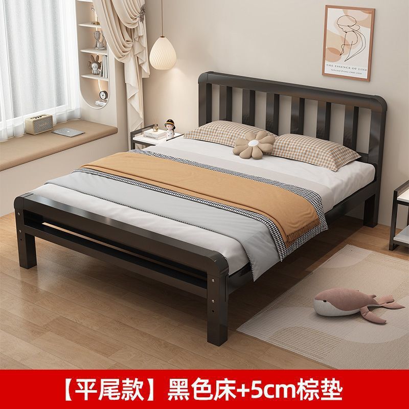 铁艺床双人床1.5米欧式家用1.8铁床单人不锈钢出租房铁架批发|undefined