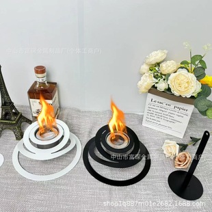 Cross-border creative new DIY desktop alcohol fireplace real fire fireplace restaurant bar decoration fireplace personality ornaments