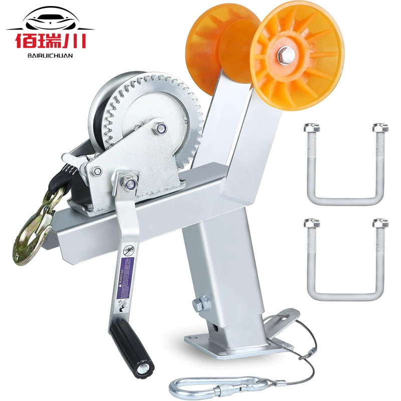 Кронштейн для лебедки морского прицепа, подходит для буксировочного устройства 3Wx3H, регулируемый, с роликовым креплением для буксирного судна