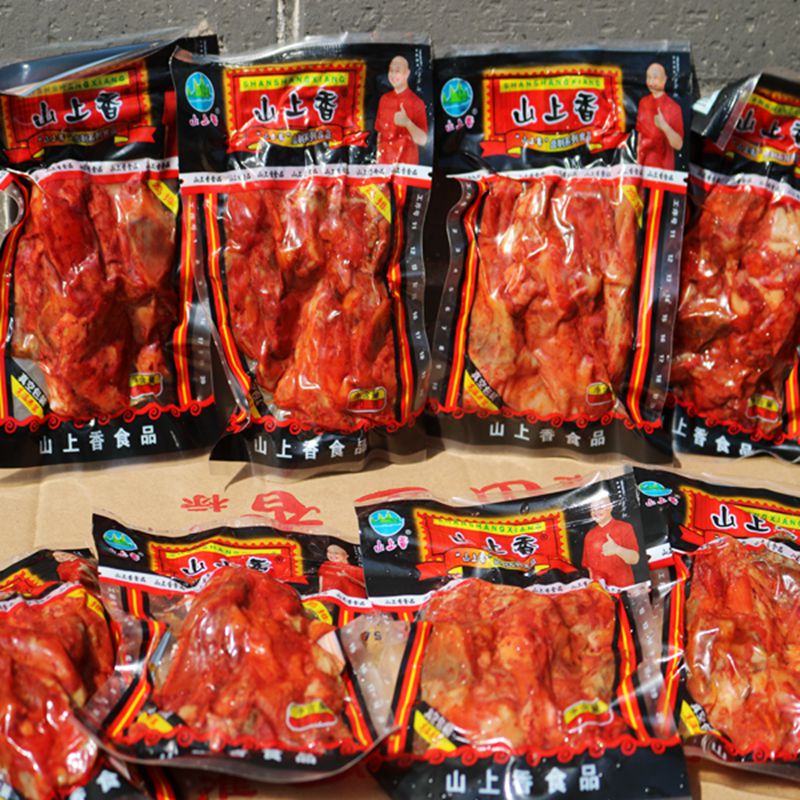 Mountain fragrant marinated redneck chicken steak 60g * 70 bags of whole boxes of nostalgic sauce chicken rack snacks ready to eat