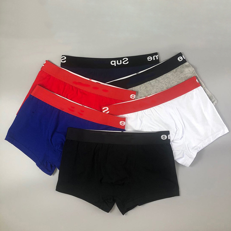 Item Thumbnail for European and American foreign trade cross-border mesh men's trendy boxer briefs breathable cotton ready-made boxer shorts for men