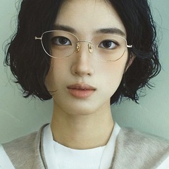 日本系純チタン猫眼金糸流行メガネ上品気質女性近視高さ数森系鏡架F-5110