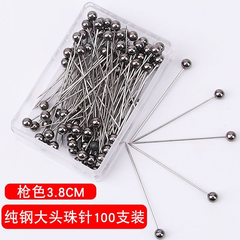 Aguja de cuentas de cerámica corte tridimensional Aguja de posicionamiento de la aguja de la perla aguja fija de acero inoxidable aguja de conformación de ropa hecha a mano