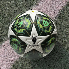 工場卸売り英超欧冠五芒星ワールドカップサッカー青少年訓練耐摩耗PU貼り皮熱接着