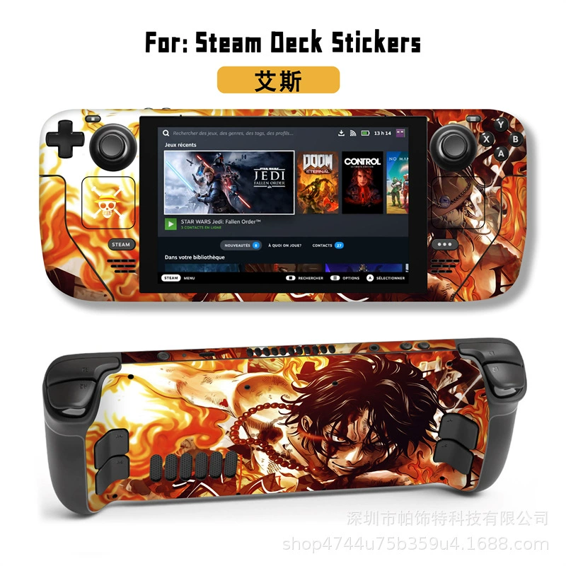 Подходит для наклейки Steam Deck, наклейка на Steam Deck Patch, Steam Panda, вручную, персональный пиксель