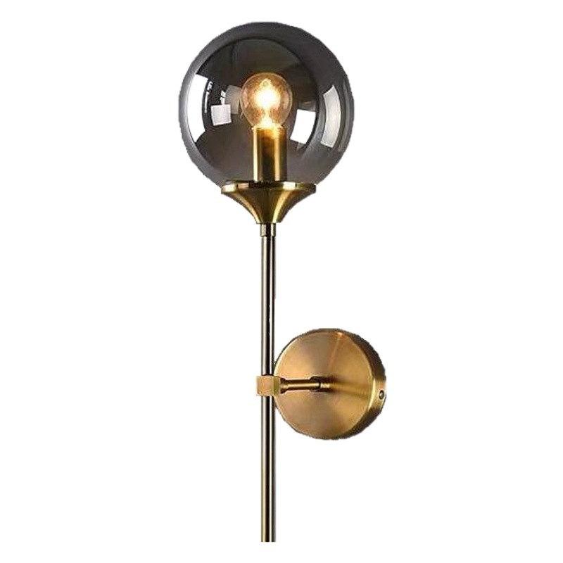 Lámpara de pared minimalista moderna sala de estar Nordic personalidad creativa dormitorio lámpara de noche espejo frontal pasillo corredor Fondo lámpara de pared