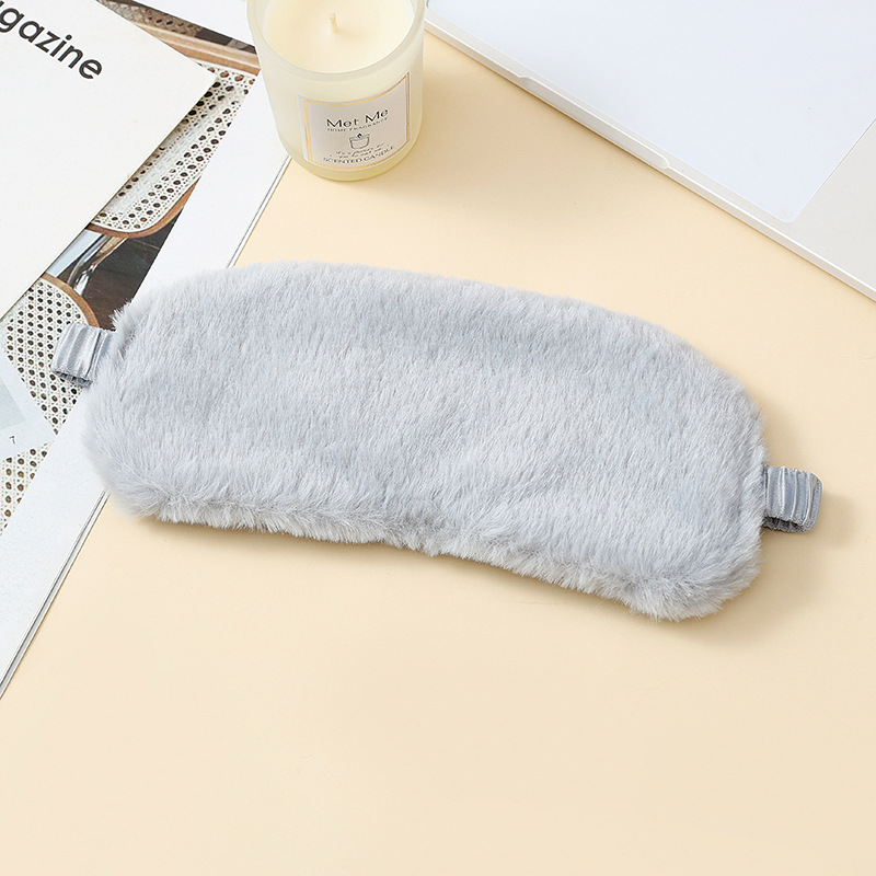 INS Wind mascarilla de peluche de color sólido nubes de sensación de protección de la piel para dormir toda la noche para mejorar la calidad del sueño