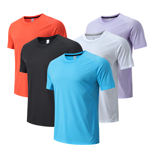 Men's Quick-Dry T-Shirt - Breathable, Water-Resistant, for Fishing and Hiking - Ultra-Thin Short-Sleeve Summer Shirt - Adult Running and Sports Performance Top