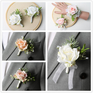 Mori wedding bride, groom, parents, best man, wedding corsage, bridesmaid, sister hand flower opening banquet meeting