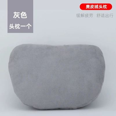 Car headrest neck pillow a Headrest - one-gray-headrest
