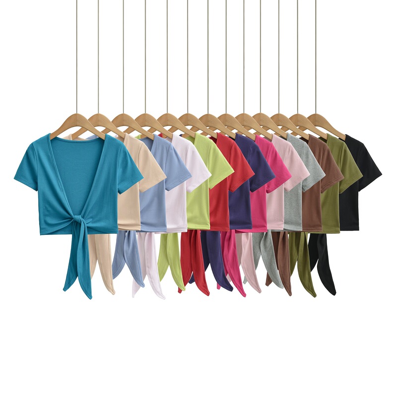 Summer New Style Hot Girl Style Sexy Short-Sleeved Shawl Top High-Waisted Tie-Up Crop Top Sun Protection Cardigan Summer New Style Hot Girl Style Sexy Short-Sleeved Shawl Top High-Waisted Tie-Up Crop Top Sun Protection Cardigan