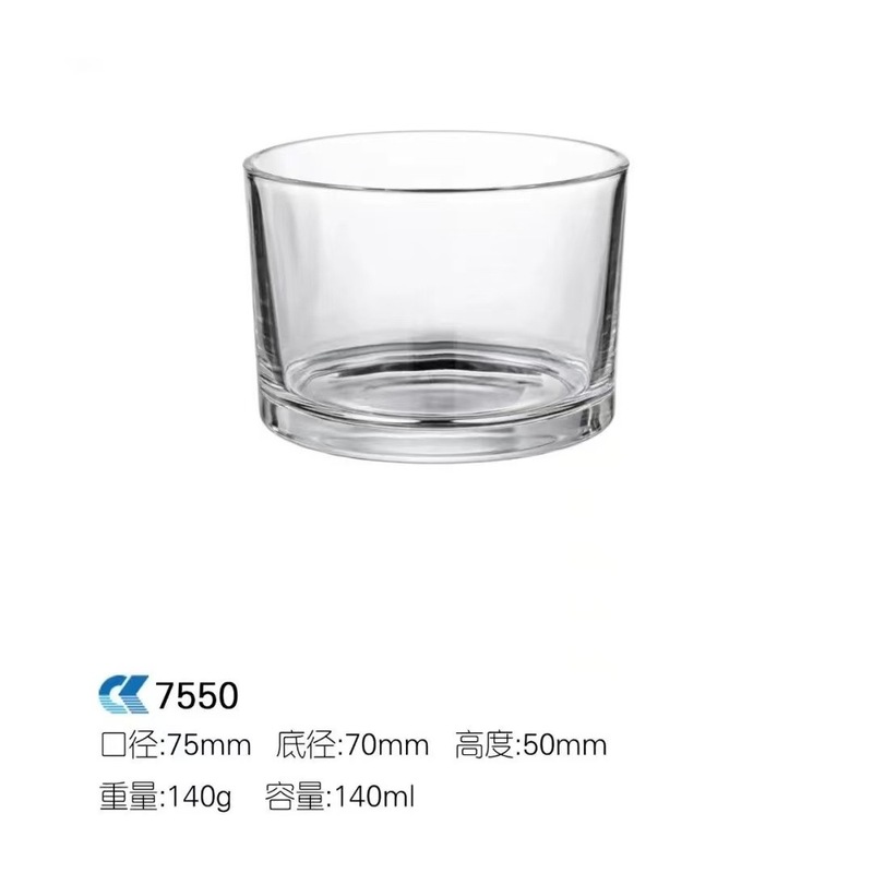卸売アロマセラピーガラス空のカップ肥厚透明シンプルなキャンドルホルダー自家製キャンドルカップホームキャンドルガラス容器|undefined
