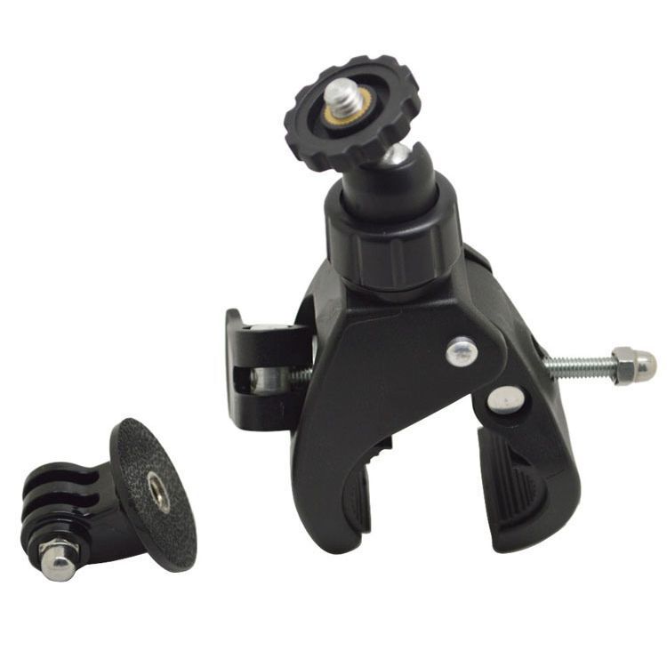 Bicycle bracket 360 degree gimbal tripod adapter GoPro sports camera accessories large diameter bicycle clip
