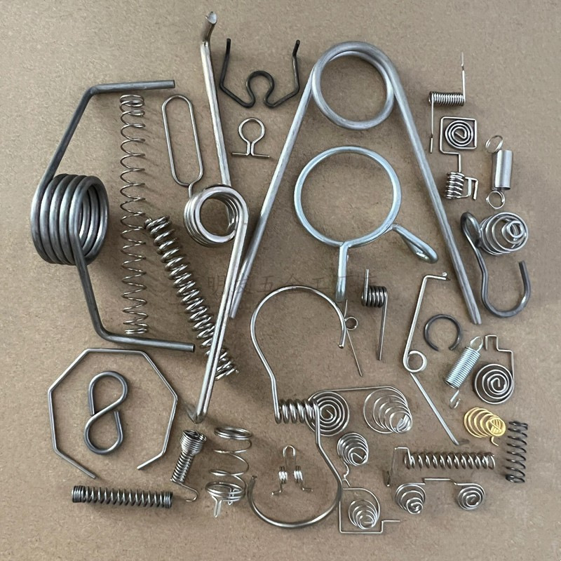 异形弹簧异形挂钩铁艺折弯弹簧五金挂扣工艺品小配件按图纸要求做