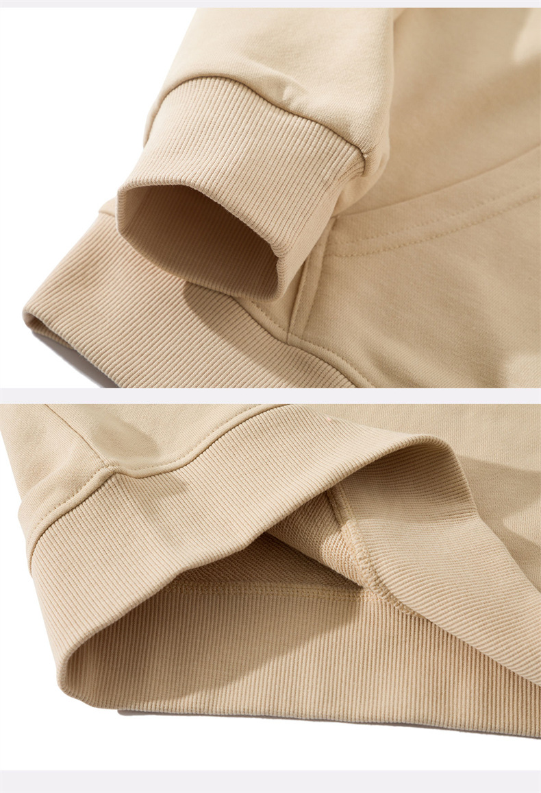 Sweatshirt autumn new item hoodie loose shoulder solid color trendy brand long sleeved men's pullover jacket_voghion.com