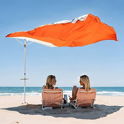 Avtomobil yan çətirləri beach sunshade, quick-open - watermelon-red-240240cm