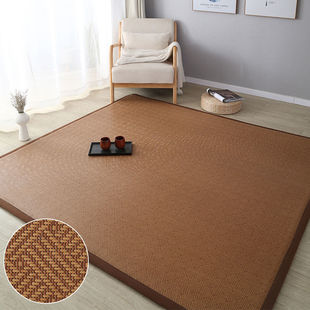 Summer Ice Silk Mat Carpet, Ultra-Thick Mat, Living Room Carpet, Bedroom Tatami, Encrypted Rattan Mat, Bamboo Fiber