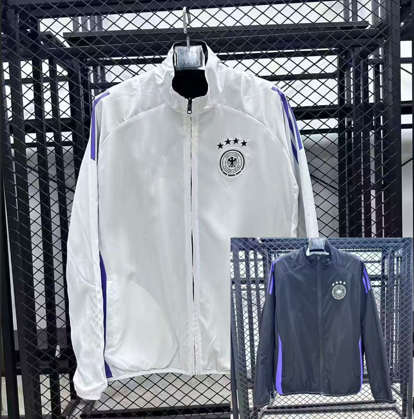 Nuevo fútbol de doble cara chaqueta de algodón Brasil París México Arsenal Alemania BairbaL impermeable
