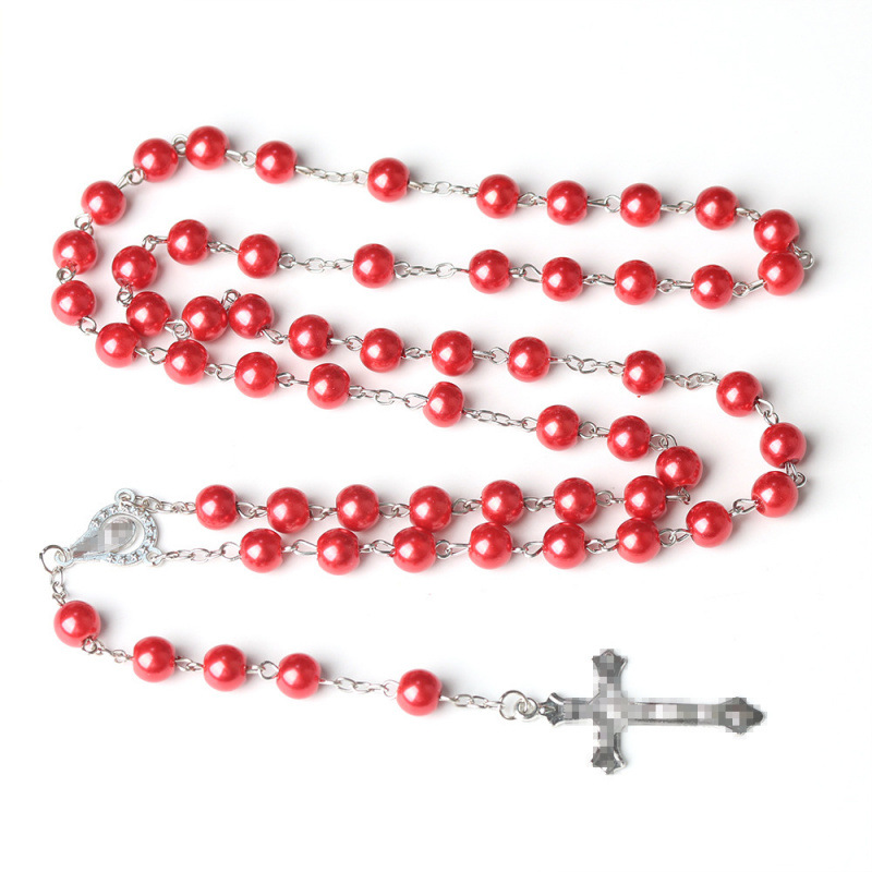 glass rosary pearl