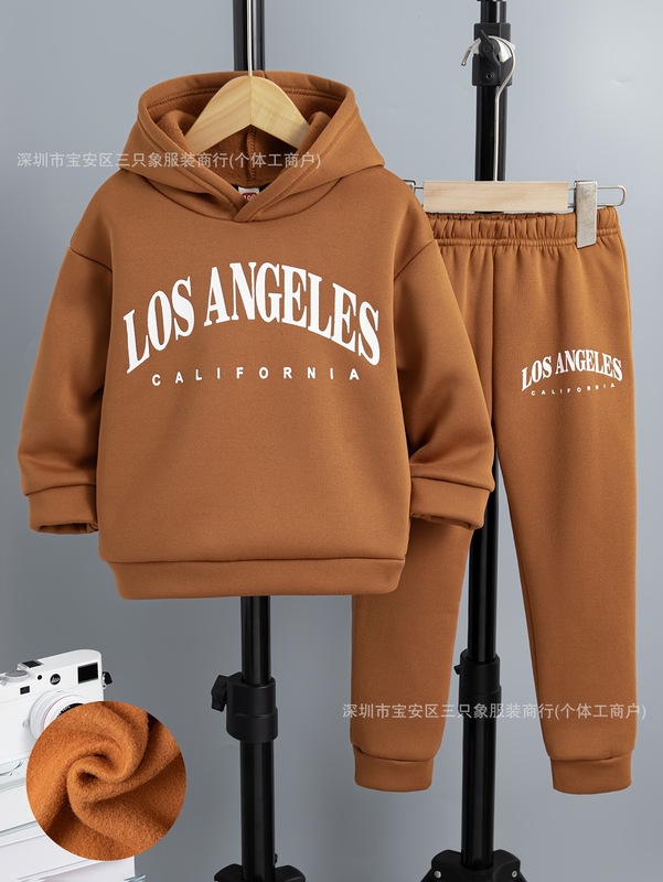 Boys' warm hoodie set, children's autumn sports set 男童卫衣|undefined