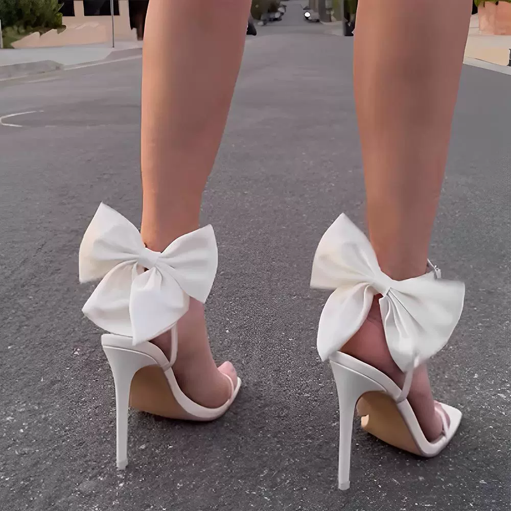 Туфли-лодочки HighHeels2024, ремешок-«one‑word» с бантом сзади, каблук 11,5 см, размеры 35–42