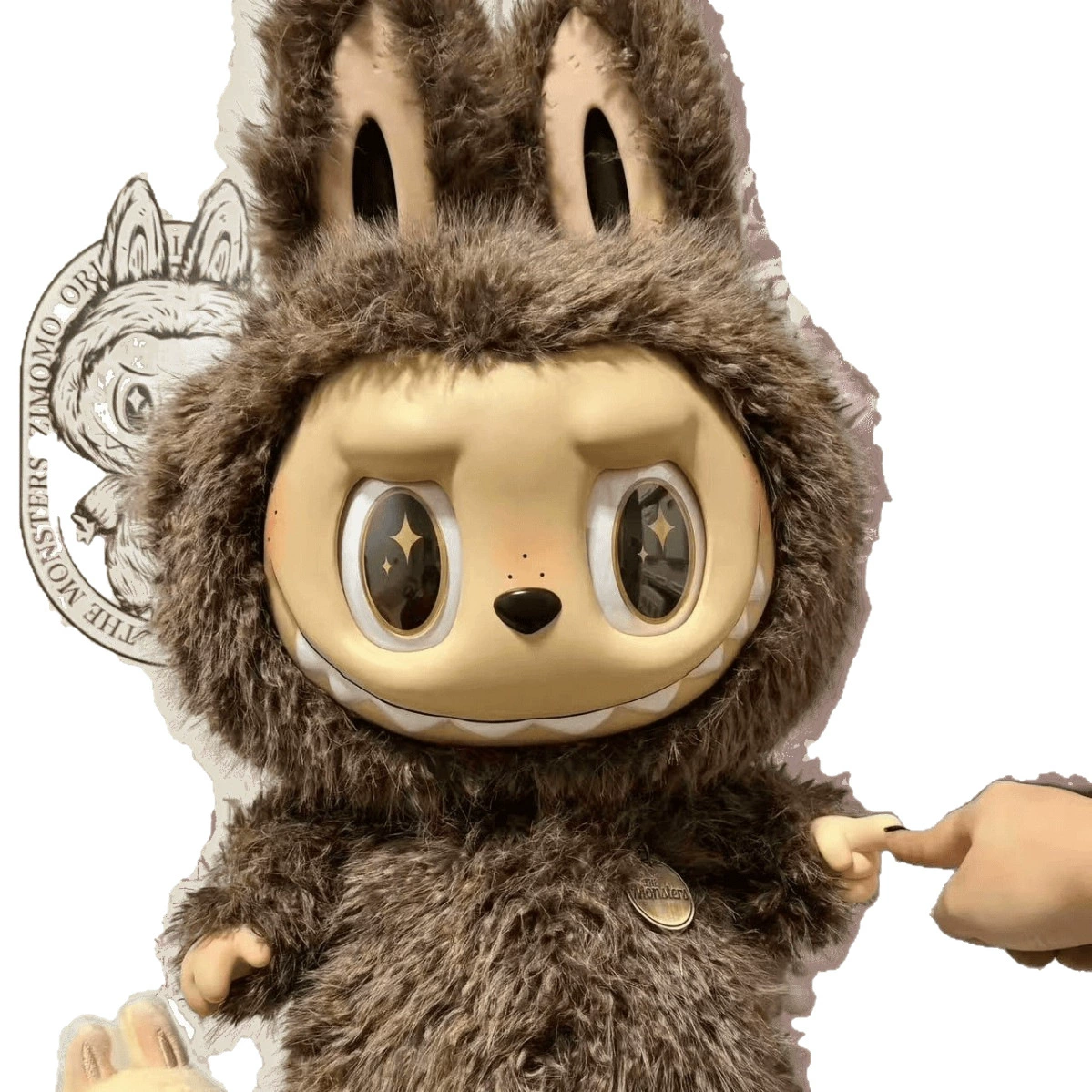 Plastic face plastic, doll, pendant, 58cm, plush