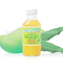 批发印度尼西亚进口YOUC1000牌芒果汁碳酸饮料饮品140ml 30瓶一箱