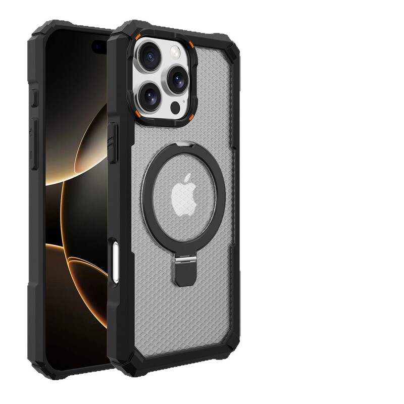 适用iPhone17PROMAX手机壳磨砂磁吸支架苹果16pro四角防摔保护套|undefined