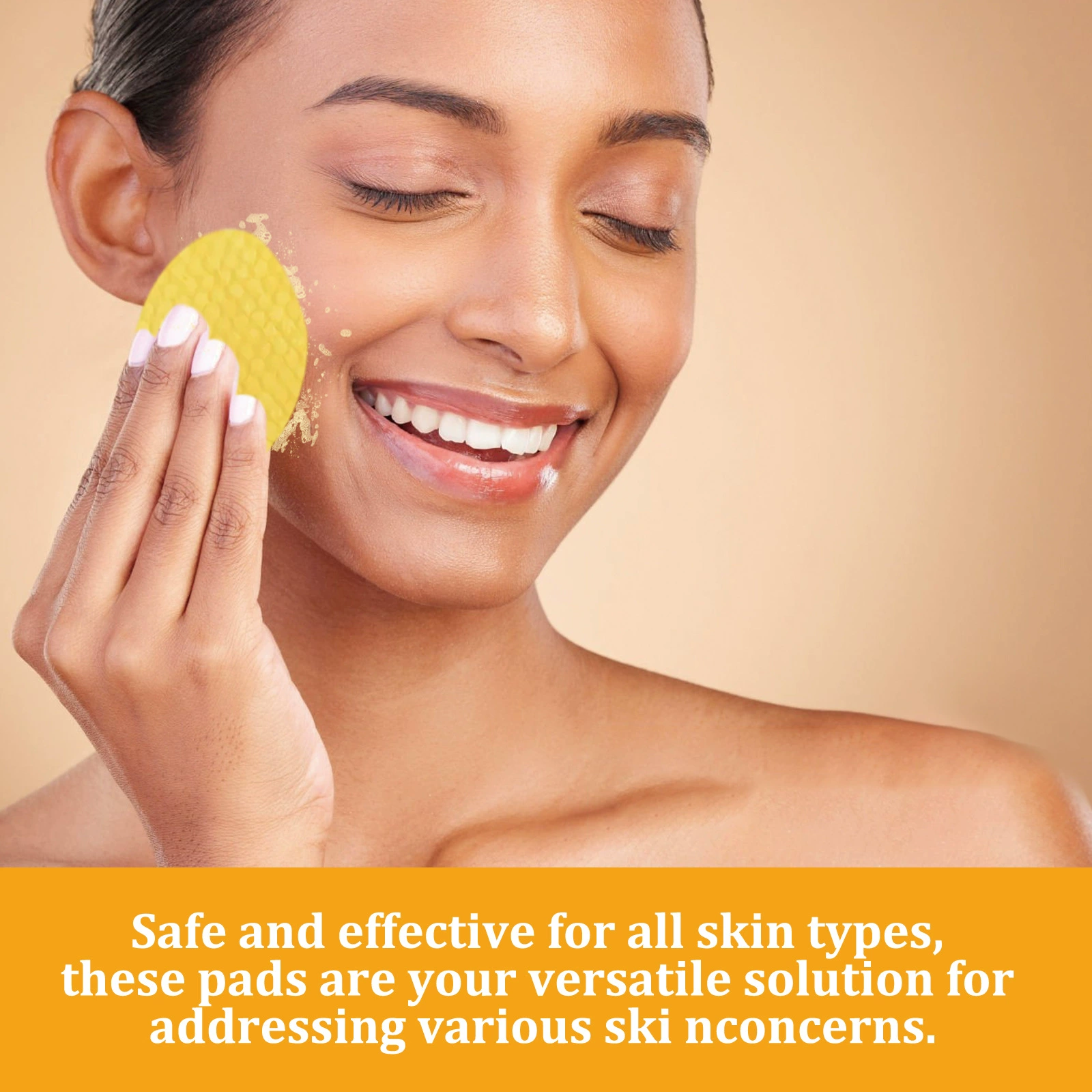 YURHERSU Куркума очищает отшелушивающие хлопковые хлопчатобумажные хлопчатобумажные щетки нежно очищает и осветляет кожу лица