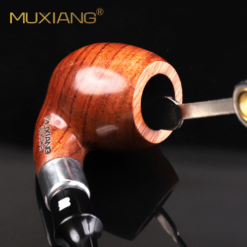 Wooden cigarette pipe accessories, simple and practical three-in-one cigarette knife, press rod, scraper, stainless steel cigarette knife, dropshipping