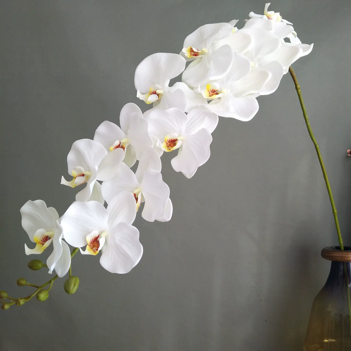 Симуляционная цветок 3D-печать ощущение 13 голов большого Phalaenopsis новая китайская модель номер комнаты отель свадебная декоративная фотосъемка реквизит