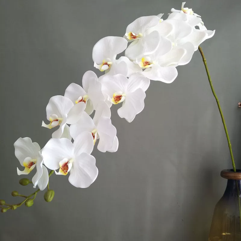 Симуляционная цветок 3D-печать ощущение 13 голов большого Phalaenopsis новая китайская модель номер комнаты отель свадебная декоративная фотосъемка реквизит