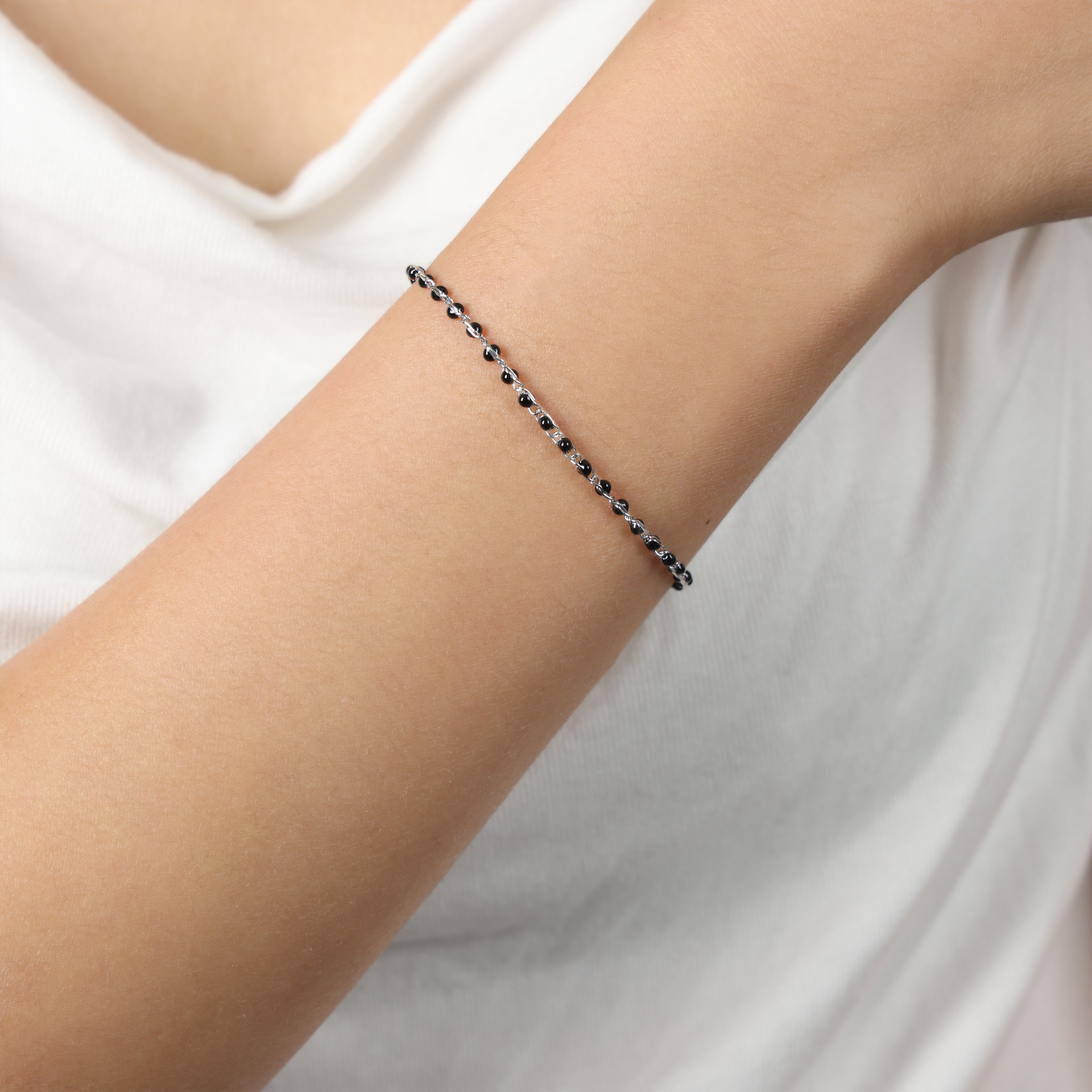 Luz de lujo personalidad nicho color eje colorido goteo collar de aceite de titanio acero todo fósforo de hadas temperamento pulsera joyería de moda para las mujeres