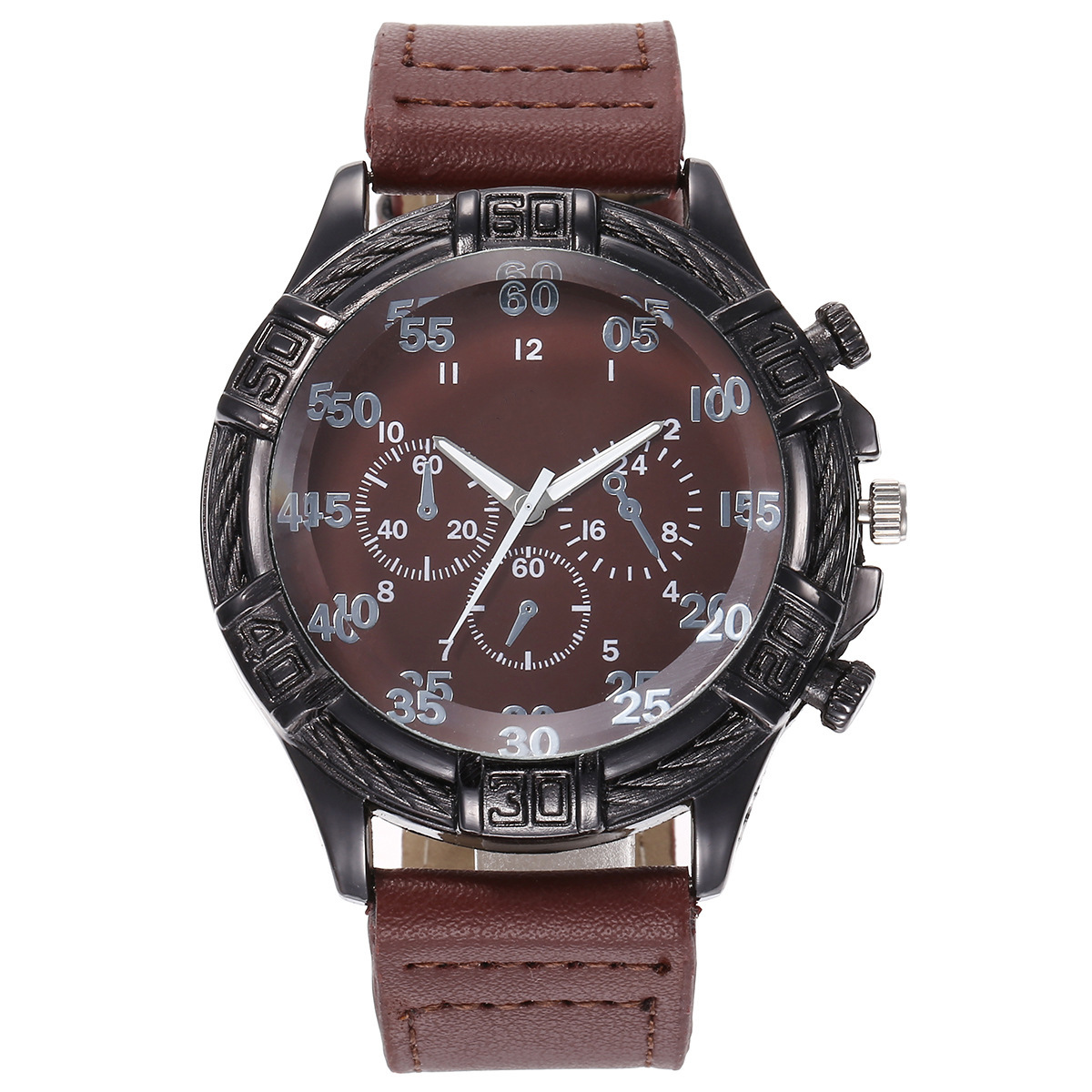 5 unids/set de gama alta traje de regalo reloj + cinturón + cartera + gemelos + corbata de moda regalo creativo