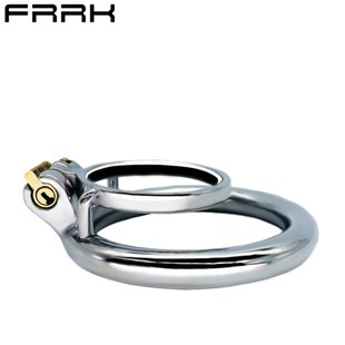 Frrk Stainless Steel Lockable Male Chastity Lock Scrotum Penis Cb Lock Bird Cage Training Ring Sm Abstinence Sex Toy