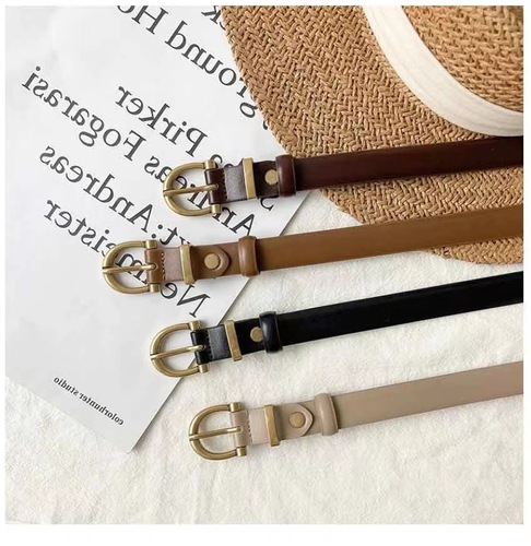 Summer Fashion Shaved Women's Belt INS Style Jeans Versatile Decorative Belt Thin Belt Trendy Trouser Belt