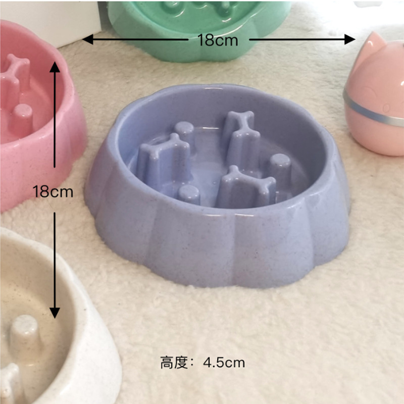 Tazón de comida lenta para perros de nuevo estilo Tazón para perros anti-asfixia Cachorros pequeños y medianos Tazón de comida lenta Tazón para mascotas Suministros para mascotas al por mayor