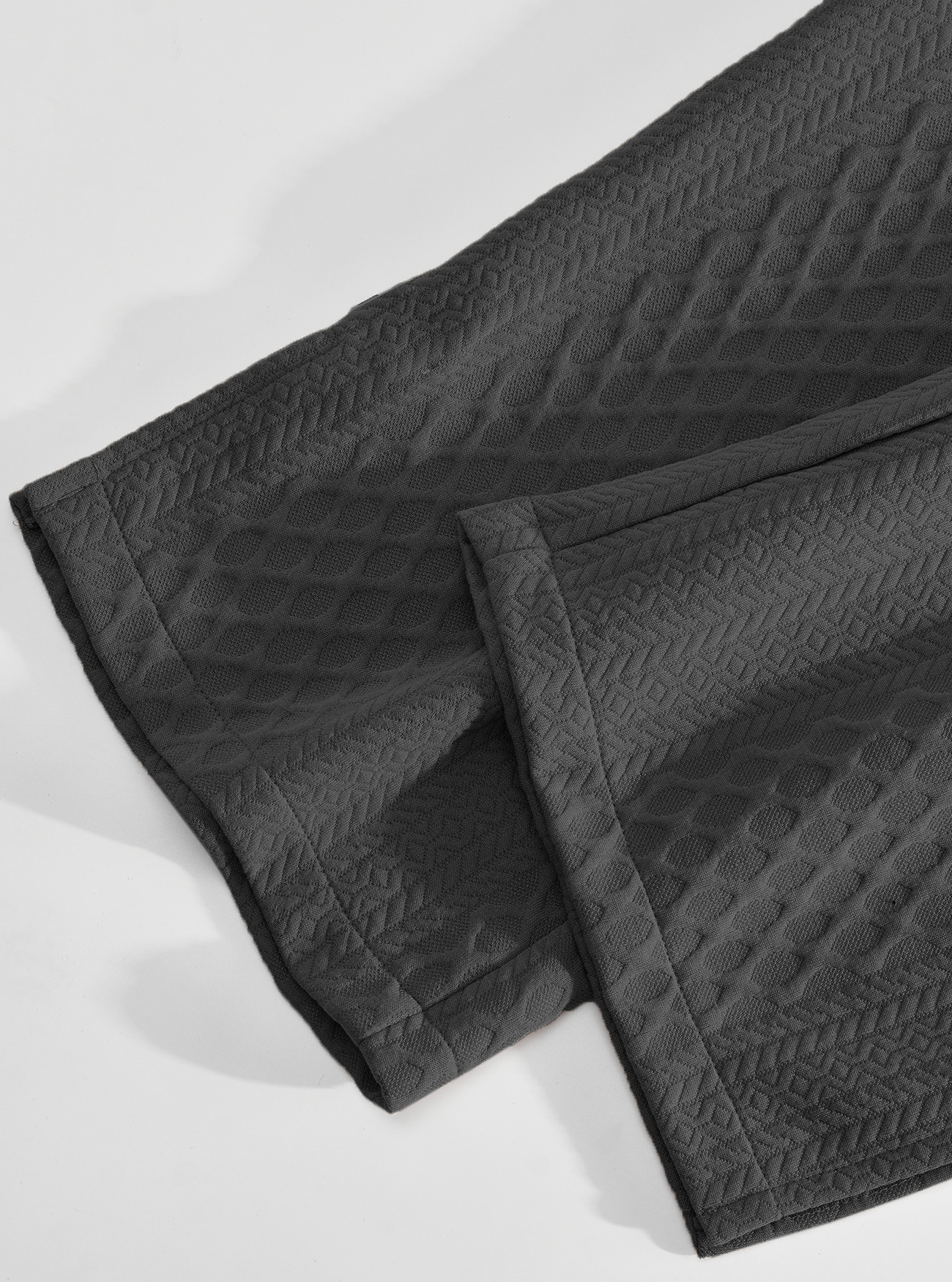 Herren Texturierte Jacquard Strickhose Gerade Schnitt Casual_voghion.com