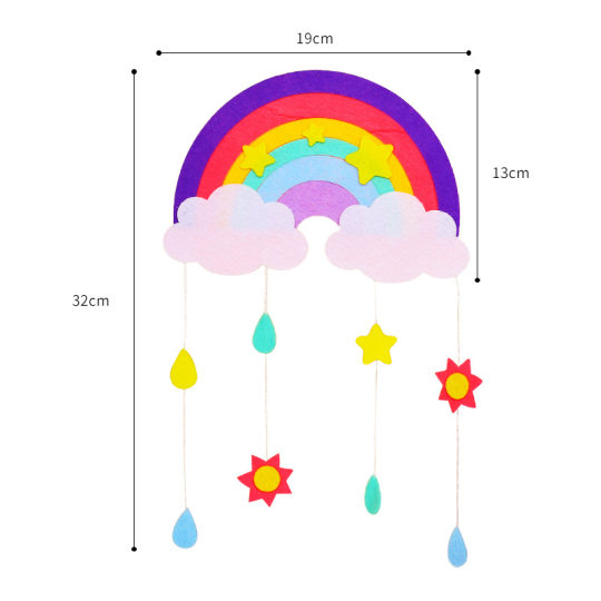 Children's handmade material bag parent-child handmade diy gift non-woven creative dream catcher puzzle toys