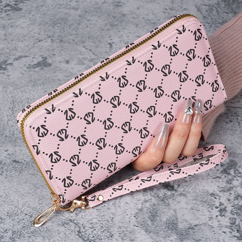 Damesportemonnee, middelgroot en lang, clutch tas, Europese en Amerikaanse modeprint, telefoontasje, portemonnee, muntzakje_voghion.com