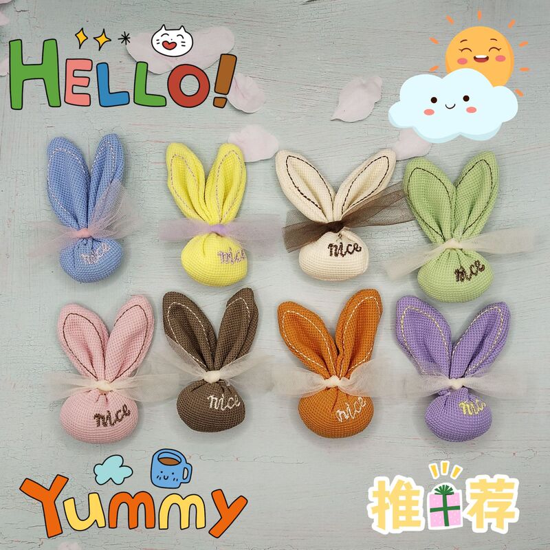 2023 autumn and winter new Korean bow rabbit jewelry headdress accessories cartoon cute DIY accessories in stock