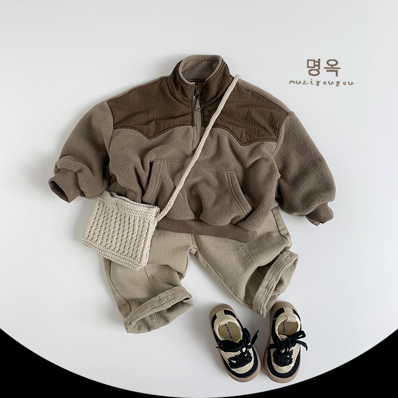 Pantalones Térmicos con Forro Polar para Niños de Algodón para Otoño e Invierno image 4