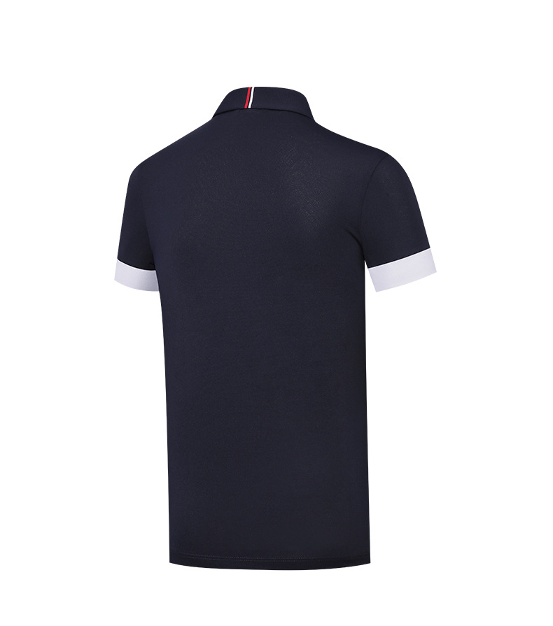 Áo polo golf tay ngắn trẻ em PGM thiết kế ghép màu — YF591-màu hồng, YF591-màu trắng, YF591-màu xanh nước biển chi tiết 18